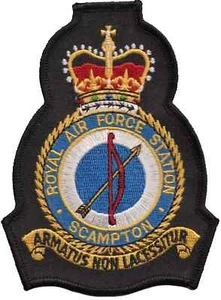 RAF Scampton Royal Air Force Station gestickter Aufnäher Abzeichen - EXKLUSIV - Bild 1 von 8