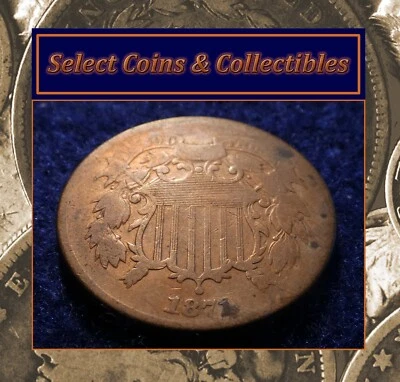 1871 Two Cent Piece Better Date #3319 - Image 1 of 4