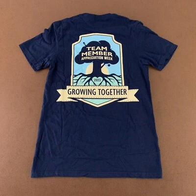 Adult Small Navy Blue Whole Foods Market Team Member 2023 Graphic T-Shirt New - Image 1 of 4