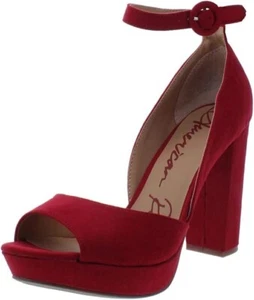 American Rag Reeta Block-Heel Platform Sandals Women's Shoes Red Size 6.5 M - Picture 1 of 3