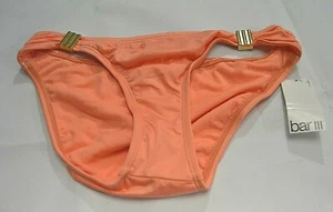 Bar III Damen Hipster Bikinihose Gold Hardware Schwimmen Korallenriff Größe M Neu mit Etikett - Bild 1 von 5