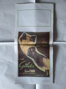 LOCANDINA GILDA RITA HAYWORDTH GLENN FORD RIPRODUZIONE - Imagen 1 de 2