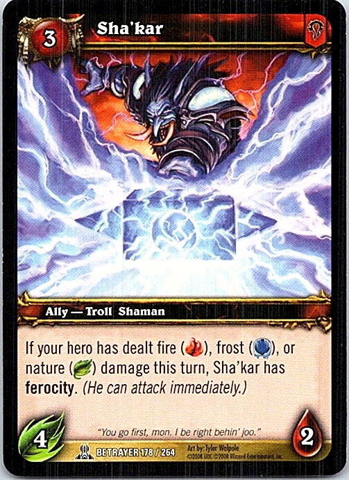 Sha'kar 178/264 World Of Warcraft Servants Of The Betrayer Light Play - Image 1 of 1