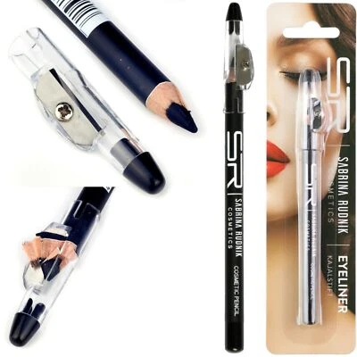 Kajalstift schwarz Augen Make Up Eyliner Korrekturstift mit Anspitzer - Bild 1 von 2