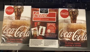 3 Decks Coca-Cola 2019 Playing Cards Poker Size Deck Custom Limited New Sealed - Picture 1 of 6