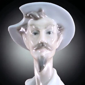 Lladro Quijote Erguido Porcelain Figure Glazed QUIXOTE Standing with Sword 4854 - Picture 1 of 14