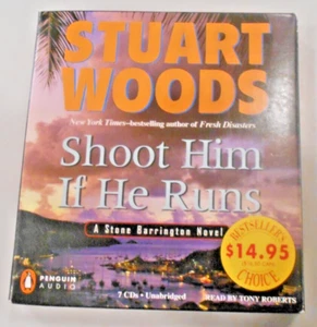Stuart Woods, Shoot Him if He Runs, Audiobook, 7 CD's, Unabridged - Picture 1 of 1