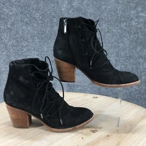Botas para mujer Sam Edelman 7M millard botín al tobillo cuero negro informales tacón de bloque - Imagen 1 de 23