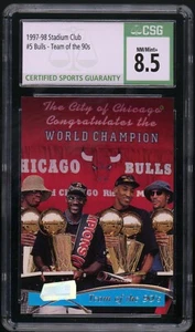 MICHAEL JORDAN 1997-98 Topps Stadium Club #5 Bulls Team of the 90s CSG 8.5 NM/MT - Picture 1 of 2