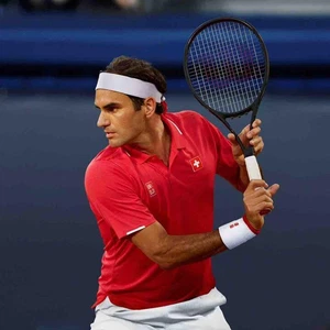 Uniqlo x Roger Federer Dry-EX Polo Shirt 2021 Tokyo Olympics Red Size M NWT - Picture 1 of 4