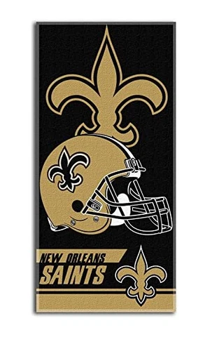 Officially Licensed NFL New Orleans Saints Beach Towel, 30" x 60" Cover