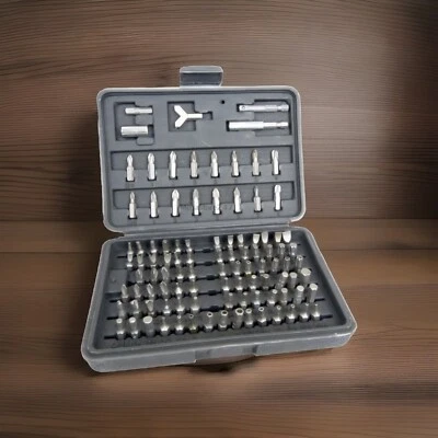 100pc Assorted Security Screwdriver Bit Set Torx Phillips Pozi Screw Bits Case - Image 1 of 4