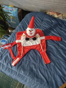 Christmas Reindeer Riding Santa And Sleigh Dog Costume dog  - Picture 1 of 2