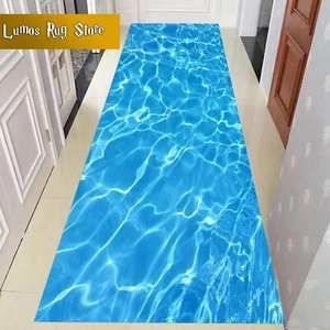 Sea Rug,Water Surface Rug,Beach Rug,Sea Look Rug,Ocean Rug,Summer Rug,Runner Rug - Picture 1 of 10