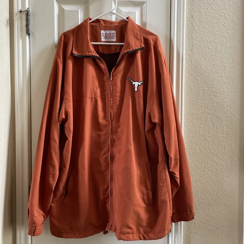 University of Texas Windbreaker Jacket Men's XXL 2XL Longhorns UT Cover