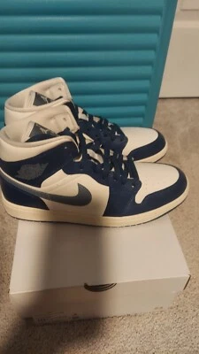 Talla 10.5 - Air Jordan 1 Mid Sky J Azul Francés W Foto 1 de 4