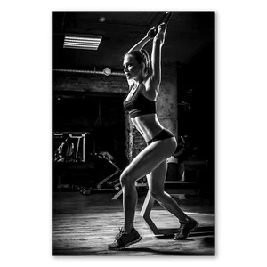 Póster 1215 Póster Lienzo Mujer, Fitness Entrenamiento Deporte Sexy Motivación - Imagen 1 de 7