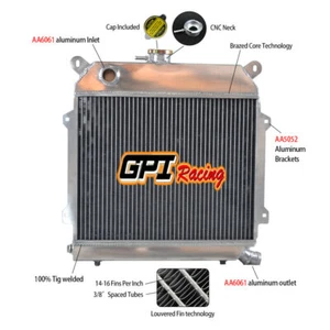 FOR BMW E21 320I Sedan M10 M/T 1977-1983 1982 1981 1980 ALUMINUM RADIATOR - Picture 1 of 5