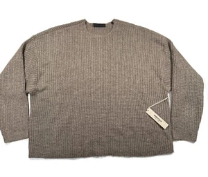 Fear of God Essentials Sweater Mens XL Heather Grey Heavy Waffle Knit Crew NWT - Picture 1 of 16