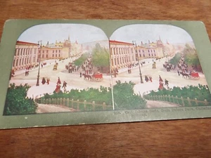 Antique Stereoview Card # 260 Cloister and Statue of Christ Campo Santo Italy - Picture 1 of 3