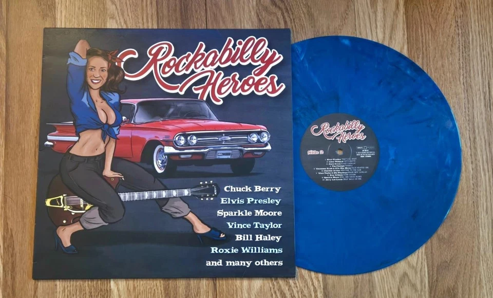 Rockabilly Heroes LP NM 2024 Blue vinyl Carl Perkins - Janis Martin - Elvis - Image 1 of 1