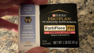 Purina Pro Plan FortiFlora PRO Suplemento Felino Acción Simbiótica (25 Paquetes) Foto 1 de 4