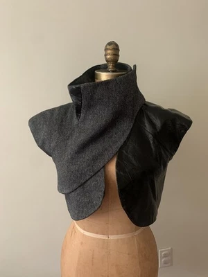 Chaleco de lana imitación cuero estilo punk gótico talla pequeña Foto 1 de 4