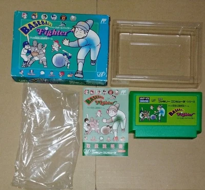 Used FC Baseball Fighter Famicom Family Computer with Box Manual Game Soft Japan - Image 1 of 4