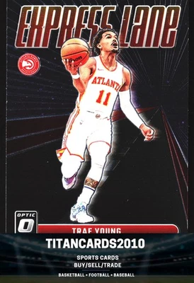 Trae Young 2021-22 Donruss Optic Express Lane Atlanta Hawks #22 Foto 1 de 2