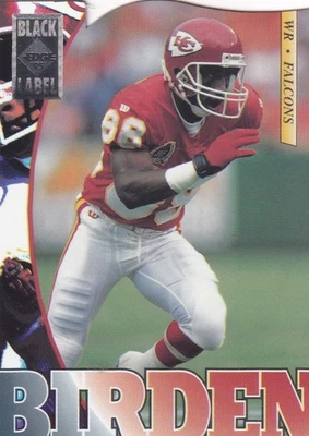1995 EDGE BLACK LABEL DIE CUT INSERT CARD # 7 - J.J. BERDEN KANSAS CITY CHIEFS - Image 1 of 2