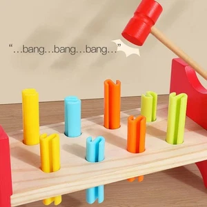 Pounding Toy Toddler Hammer Nails Toys Montessori Nail Screw Games Kids Gifts - Picture 1 of 8