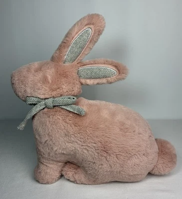 "Almohada para cupcakes y cachemir conejito conejo peluche rosa polvoriento 13x13""" Foto 1 de 4