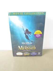 The Little Mermaid Trilogy Disney DVD 3 Movie Collection Box Set New Sealed 2008 - Foto 1 di 5