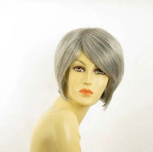 Perruque femme grise cheveux lisses ref  FRANE 51 - Picture 1 of 9
