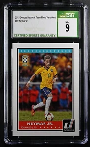 Camiseta deportiva Panini Donruss 69 Neymar Jr. 2015 amarilla CSG 9 - Imagen 1 de 2