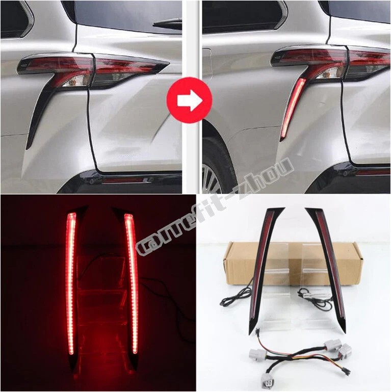 Rear Tail Lights Side LED Brake Signal Lamp Turn Light For Toyota Sienna 2021-23 - Image 1 of 4