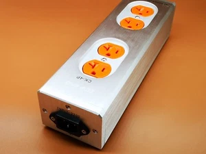 1x distribuidor de alimentación de CA Hifi de EE. UU. 4 salidas toma de cobre occ alambre interior plateado - Imagen 1 de 8