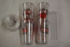 ELVIS PRESLEY I STILL LOVE ELVIS GRACELAND ACRYLIC TUMBLER x 6 NEW OFFICIAL - Picture 1 of 12