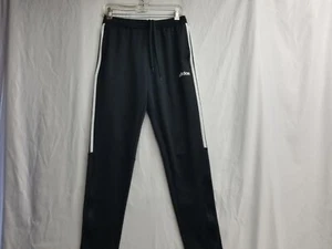 Adidas Sweatpants Youth  Black White Running Casual Workout Breathable Medium  - Picture 1 of 11