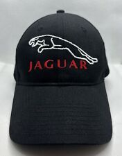 Jaguar Red and White Logo Mens Black Adjustable Hat Automobile Car Racing
