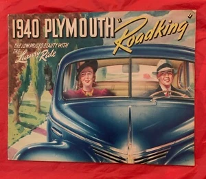 1940 Plymouth "ROADKING"- Original Yardstick Car Sales Brochure / Catalog - Picture 1 of 7