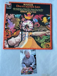 Sir SIMON RATTLE 'Mahler' conductor in-person signed Vinyl/LP 12" + proof photo - Picture 1 of 1