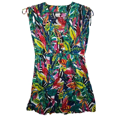 Lauren Ralph Lauren Tropical Resort Dress Womens Large Cotton Swimsuit Coverup - Image 1 of 4