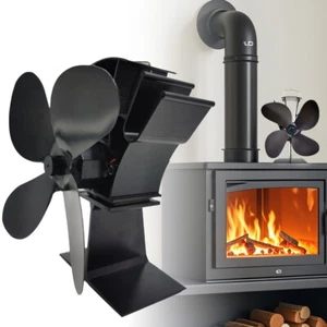 Ofenventilator für Holzbrenner Mehrstoff-Gasöfen klein 4 Flügel - Bild 1 von 9