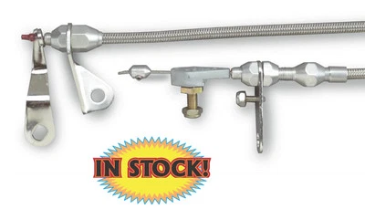 Lokar KD-20C4HT - 福特 C-4 变速器降压电缆 - 编织不锈钢 — 第 1/4 张图片