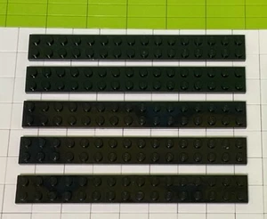 5x Placas LEGO 2x16 2x16 Negro MOC Piezas de Construcción Placa Base Modular Y1112 - Imagen 1 de 1