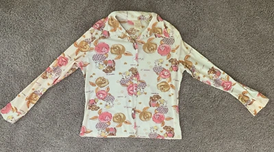 Blusa De Colección Años 70 Rhapsody Disco Cuello Daga Manga Larga Abotonada L'amour Talla 42 Foto 1 de 4