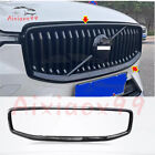 Abs Black Front Grille Car  Frame Cover Trim For Volvo Xc60 2019-2024