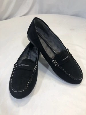 Zapatos Mocasines Avon Mujer Cojín Caminar Clásicos Negros Penny Talla 6 NUEVO Foto 1 de 4