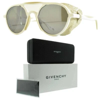 Gafas de sol unisex redondas de borde completo negras/blancas Givenchy GV 7038/S Foto 1 de 4
